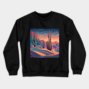 Abstract Desert Landscape Crewneck Sweatshirt